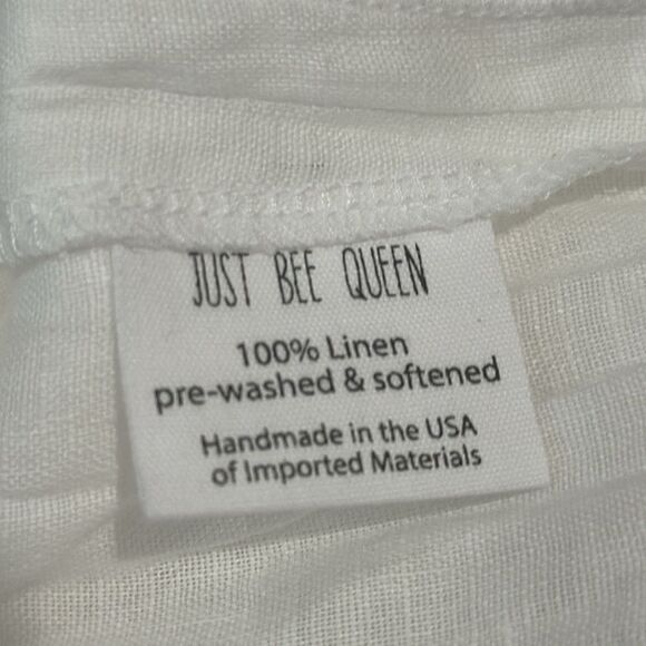 NWT Just Be Queen Thea Hoodie Top Linen Oyster White Small - Picture 13 of 14